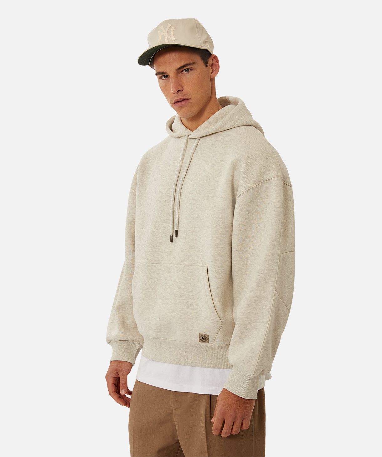 Easton Pop Over Hoodie - Soft & Cozy Pullover Hooded Sweatshirt for Men & Women | Oatmeal Color | Perfect for Casual Wear, Gym, and Outdoor Activities