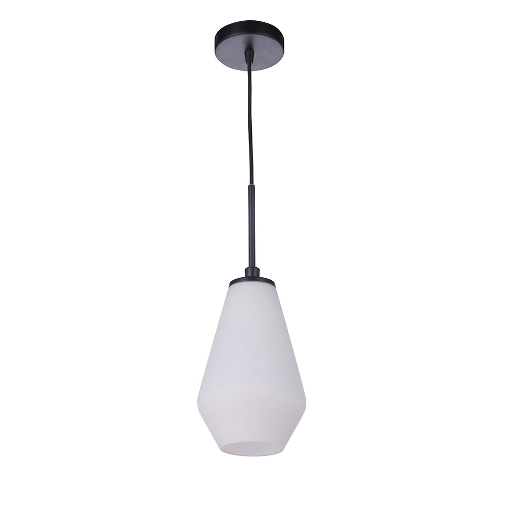 Nimbus II 1 Light Black Pendant Lamp - Modern Ceiling Light Fixture for Living Room, Bedroom, or Dining Room