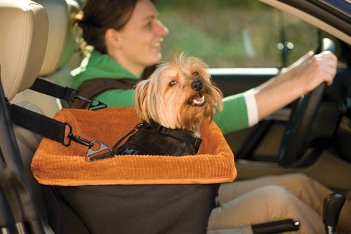 Skybox Booster Seat for Kids - Adjustable & Portable Car Seat - Black & Orange - Perfect for Travel, Road Trips & Everyday Use