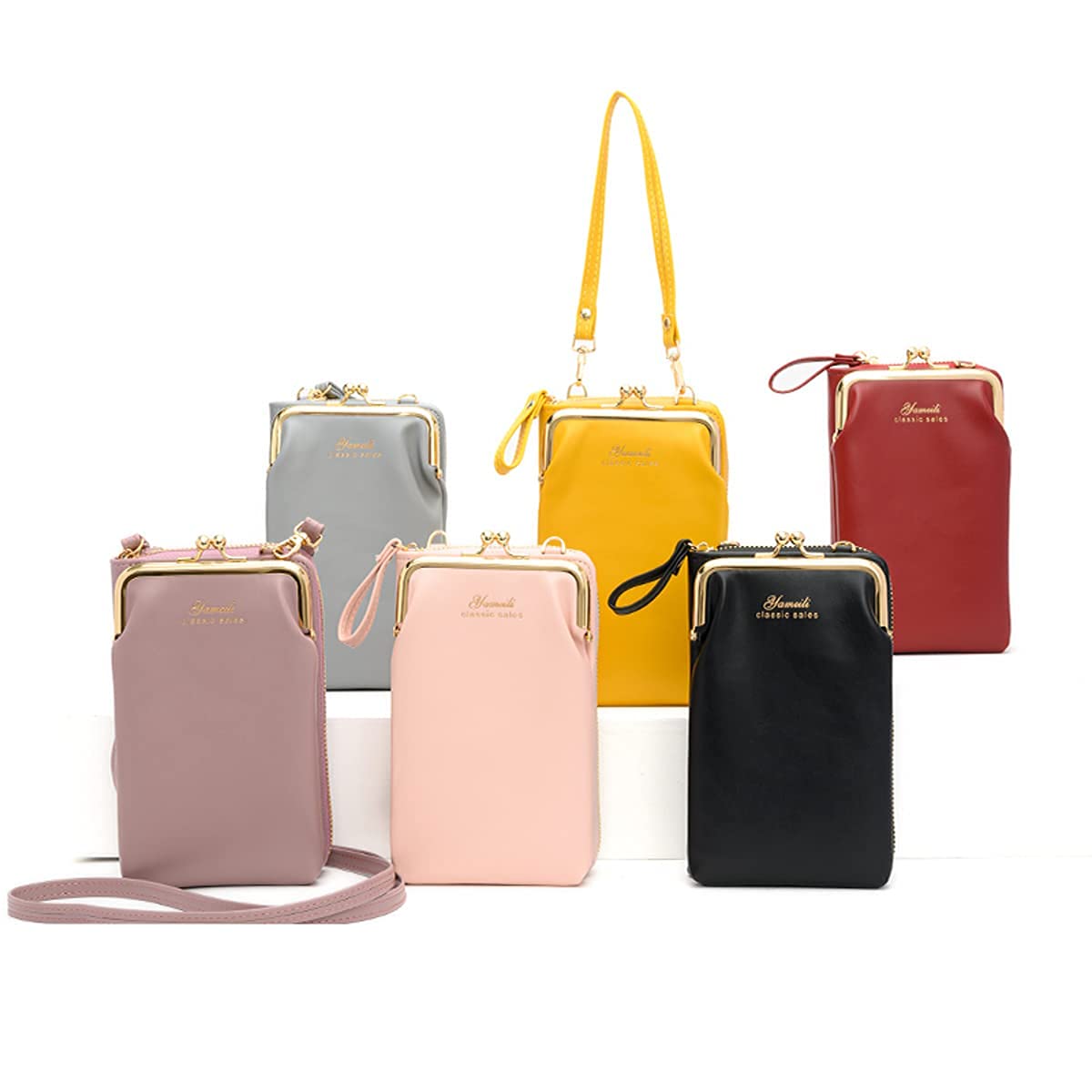 Hanbella Women's Crossbody Phone Bag - Small Shoulder Purse with 14 Credit Card Slots | RFID Blocking Wallet & Cell Phone Holder for Everyday Use, Travel, Shopping, and Outings