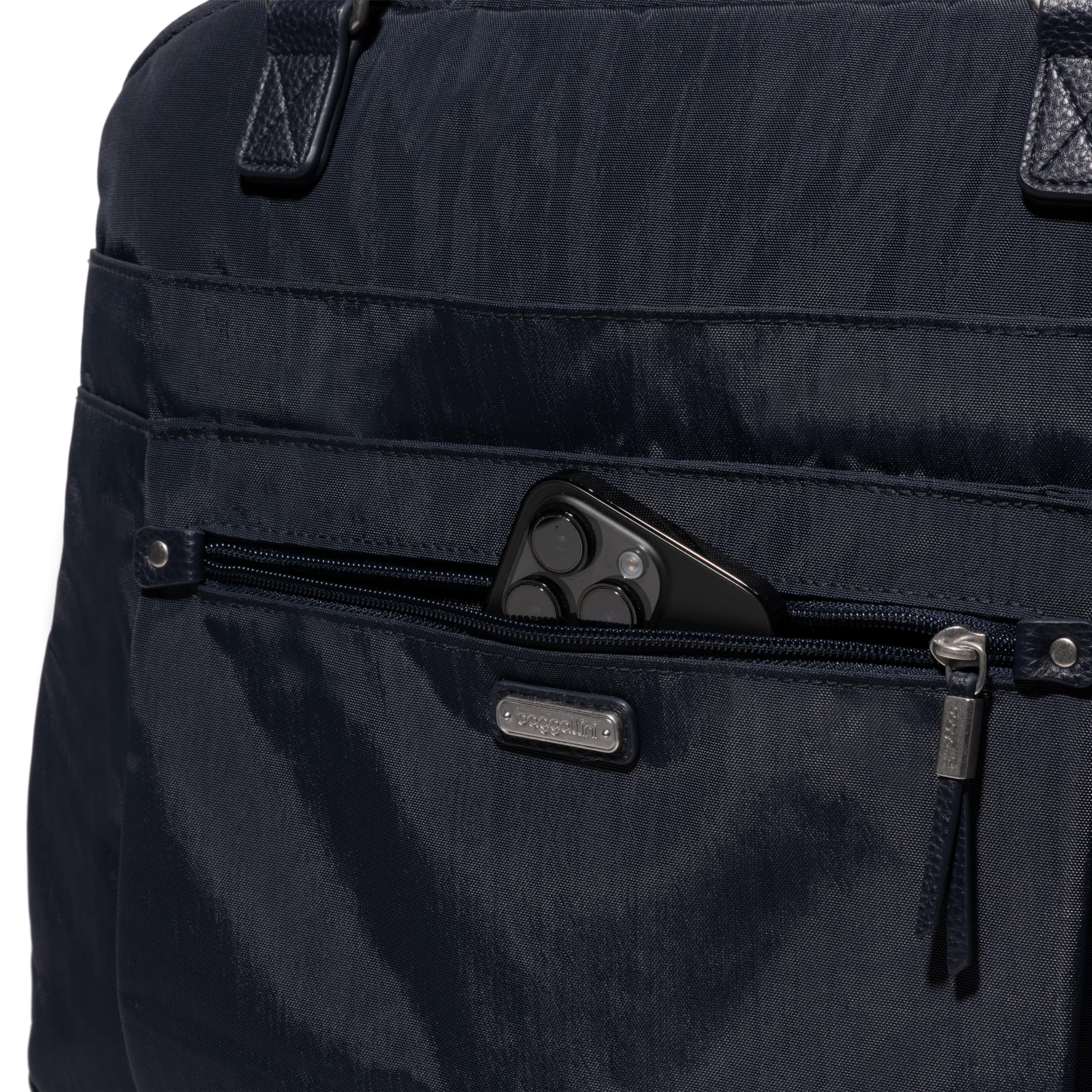 Baggallini Expandable Laptop Tote Bag for Women - Lightweight Travel & Work Bag with Spacious Compartment | Perfect for Business Trips, Office Commute & Weekend Getaways | Stylish Carryall for Work, Travel & Daily Use