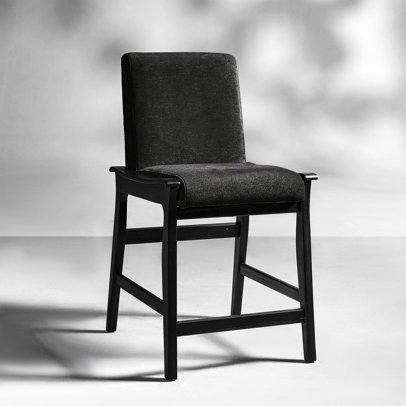 Modern Upholstered Counter Stool with Quick Shift to Dining Chair - Versatile Kitchen Island, Bar & Dining Room Seating for Home & Restaurant Use