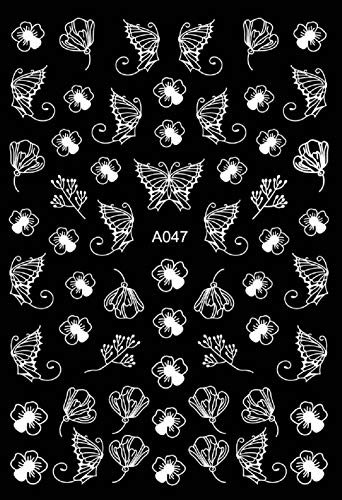 Christmas Nail Art Stickers - Self-Adhesive Snowflake Manicure Decals for Holiday Nail Design