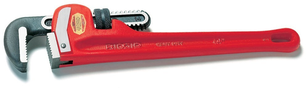 14-Inch Heavy Duty Straight Pipe Wrench 31020 by Ridgid - Professional Plumbing Tool for Pipe Fitting, HVAC, and Construction Work