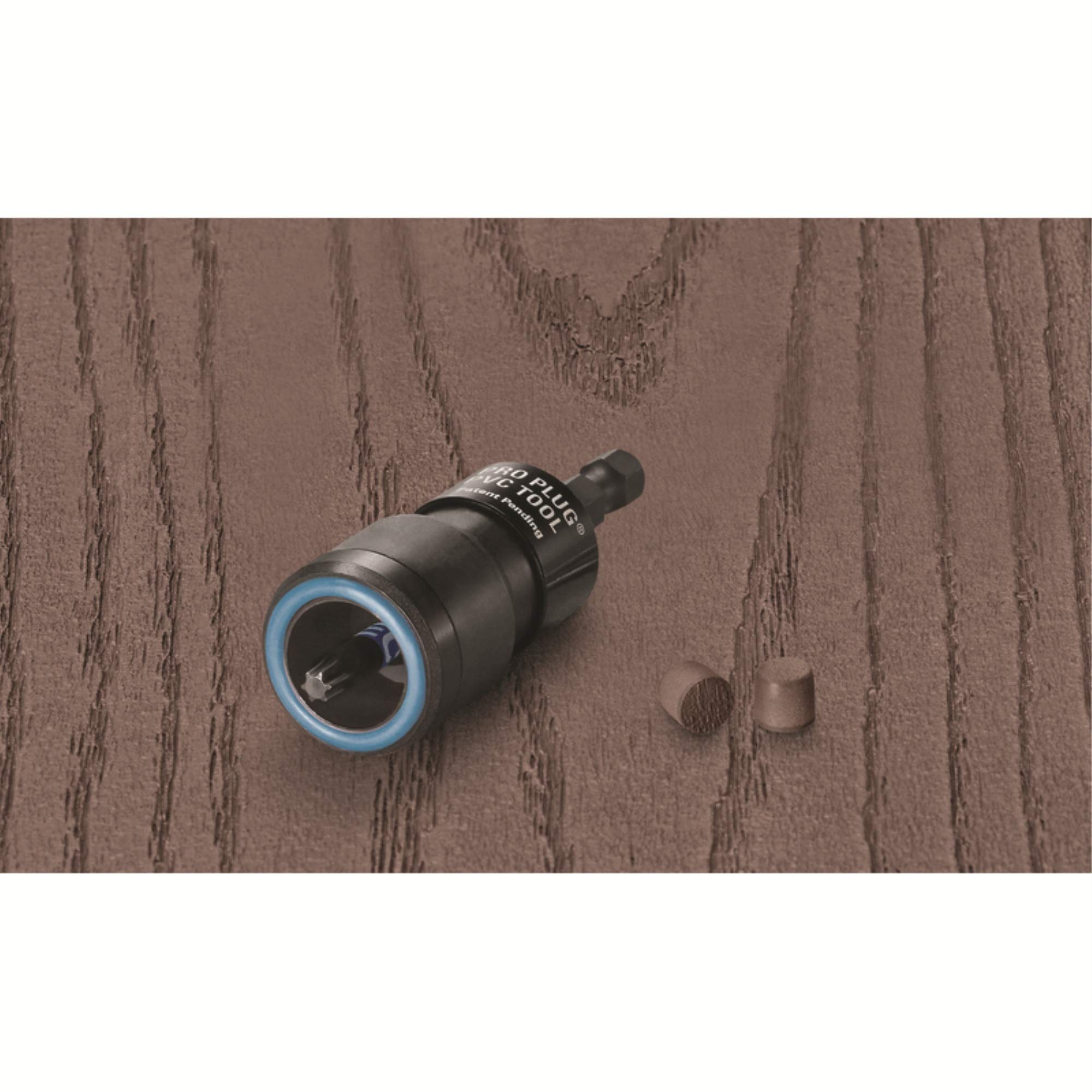 Pro Plug PVC Plugs & Tool Kit for Azek Kona Decking - 375 Plugs Covers 100 sq ft with Installation Tool | Perfect for Deck Construction, Fence Building & Outdoor Renovation Projects