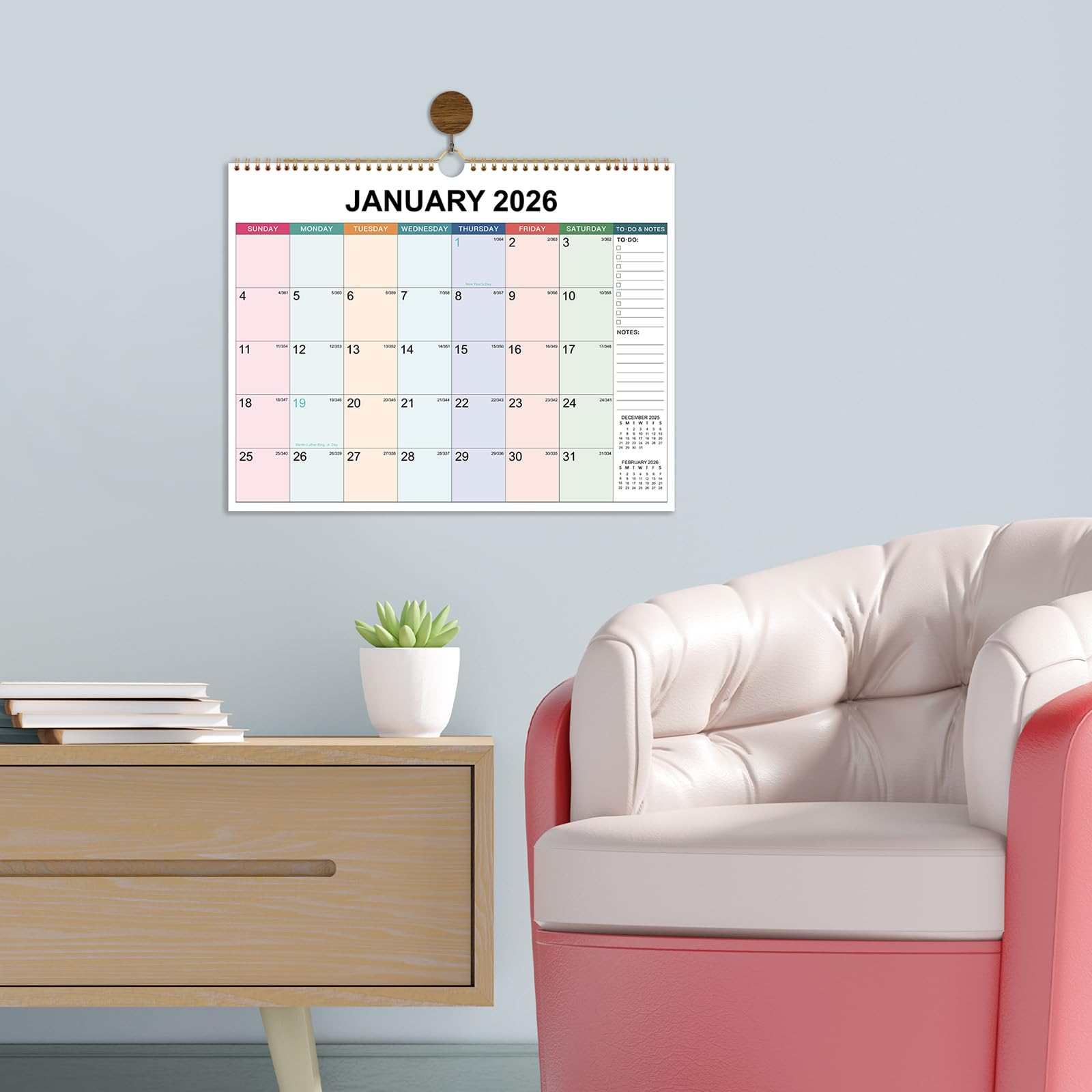 2025-2026 Wall Calendar | 18-Month Large Format Planner (July 2025 - December 2026) | 15