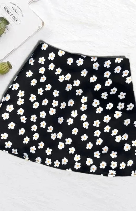 Women's High Waist Satin Printed A-Line Mini Skirt - Sexy Stretchy Party Skirt for Night Out, Club, Date Night & Summer Outfits