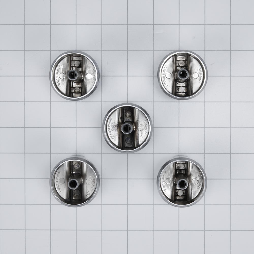 Amana W10724598 Premium Range Knob Kit - Replacement Stove & Oven Control Knobs for Amana Appliances - Perfect for Kitchen Upgrades & Repairs