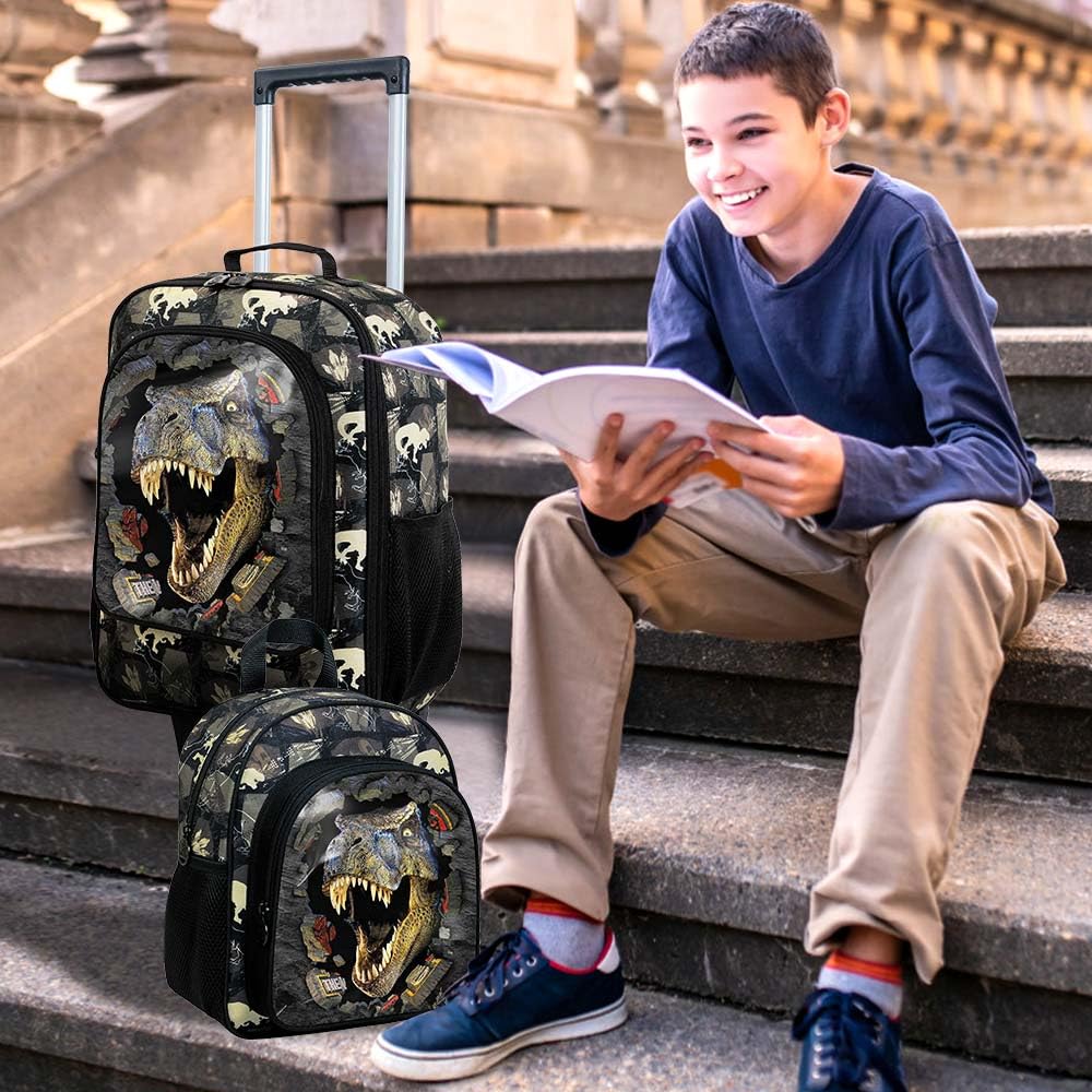 2PCS Boys Dinosaur Suitcase Set - 18
