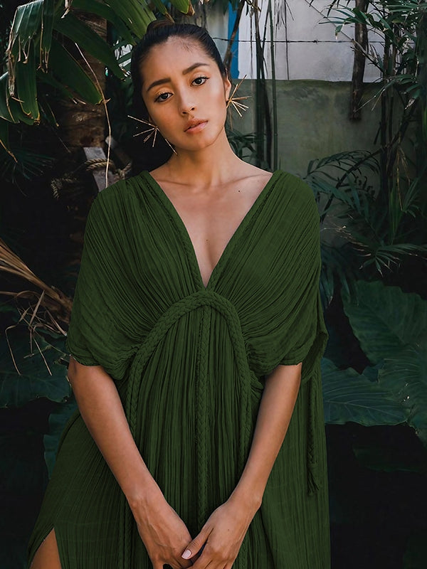 ZASUWA Women's Sexy Backless Bikini Cover Up Dress - Beachwear, Pool Party, Summer Vacation Outfit