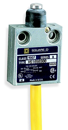 Telemecanique 9007M Limit Switch - Z Contact Form, Booted Top Push Plunger, 10A Silver Contacts, 9ft Cable - Industrial Automation & Machine Safety Equipment for CNC, Conveyors & Robotics