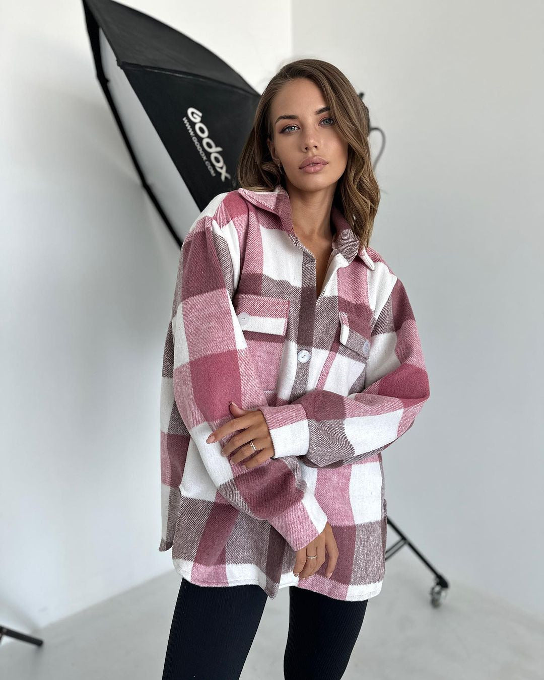 Stylish Long Sleeve Plaid Cardigan Shirt for Women - Vintage 1899 Inspired Fashion - Perfect for Fall Layering, Office Wear & Casual Outfits