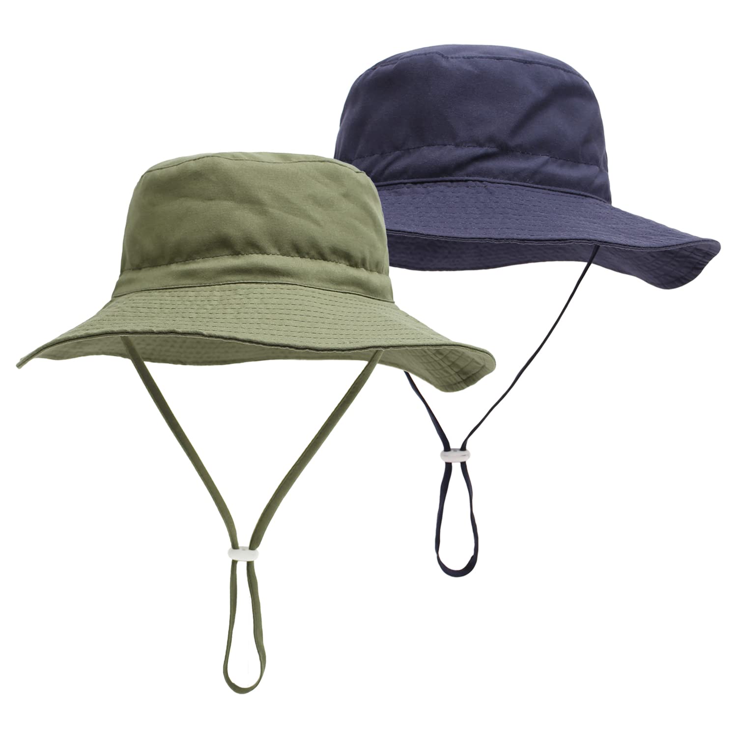 LAPI.ZAPI UPF 50+ Baby Sun Hat - Reversible Bucket Hat with Wide Brim for Boys & Girls - Cute Print Pattern for Sun Protection at Beach, Pool & Outdoor Play