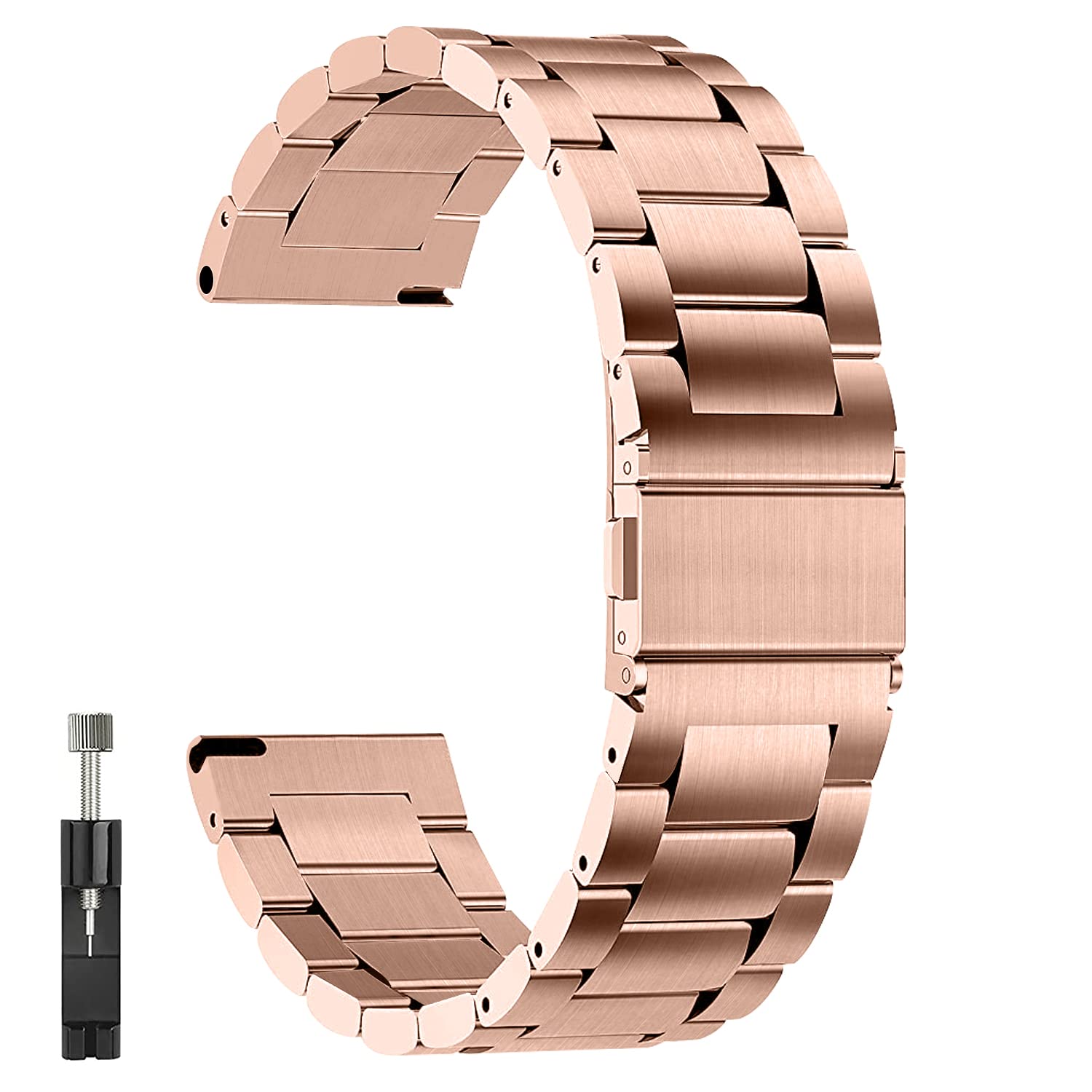 Premium Stainless Steel Apple Watch Band - Quick Release 14mm 16mm 18mm 20mm 22mm 24mm Sizes - Luxury Metal Watch Strap for Men & Women - Perfect for Workouts, Office & Everyday Wear