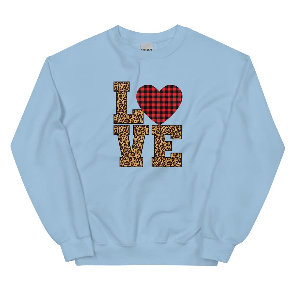 Valentine's Day Love Heart Sweatshirt for Women - Cute Gift for Her & Date Nights