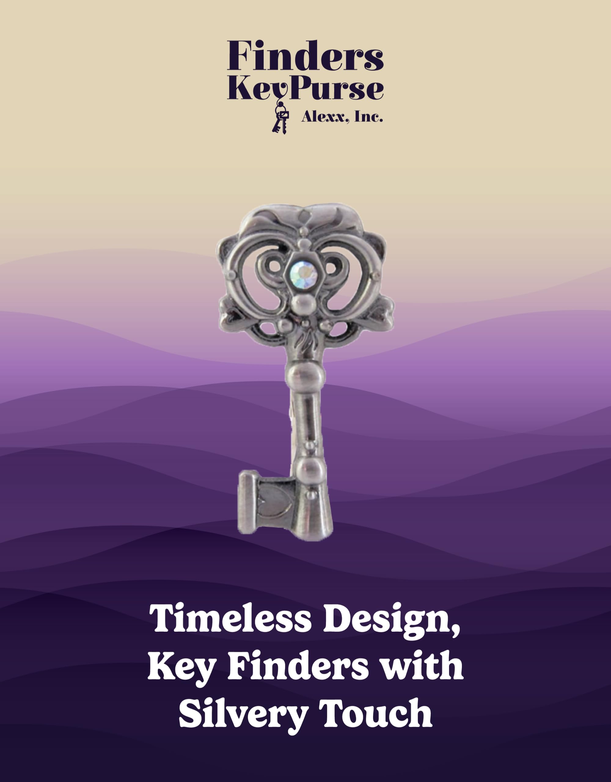 Women's Key Finder Charm - Cute Keychain & Purse Organizer Accessory | Perfect Gift for Mom, Wife, Girlfriend | Great for Everyday Use, Travel & Home Organization