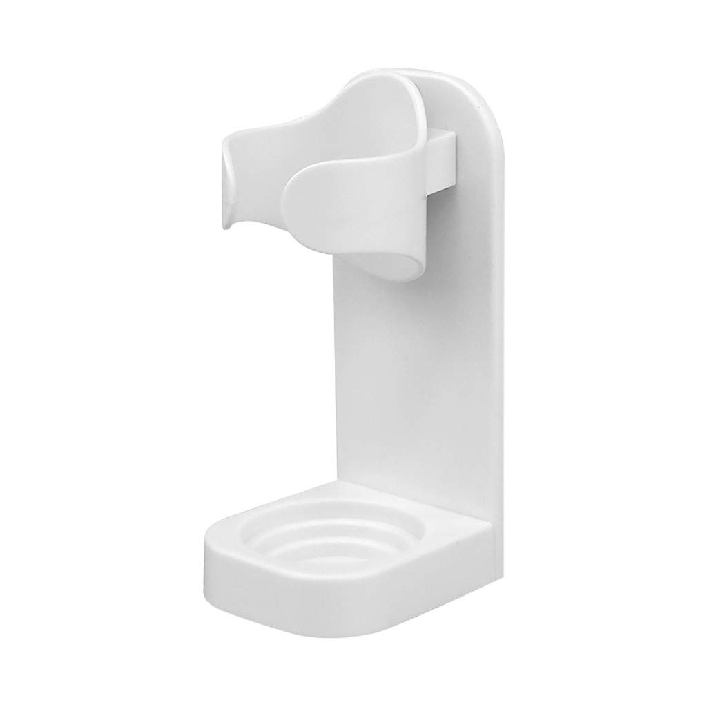 Yiser Toothbrush Holder Rack - Over The Sink Bathroom Organizer for Electric & Manual Toothbrushes - White Double Dish Drying Storage Rack for Bathroom Countertop Organization (Perfect for Small Spaces & Clutter-Free Sink Areas)
