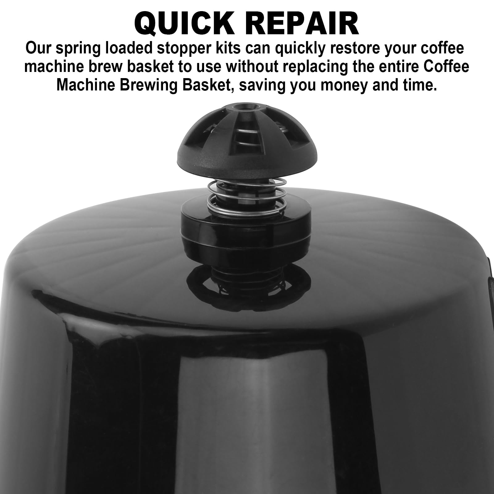 Hamilton Beach 990117900 & 990237500 Coffee Brewing Basket Replacement - Spring Loaded Bottom Stopper Kit - Compatible with Mr. Coffee & Black+Decker Coffee Makers - Perfect for Home & Office Coffee Brewing