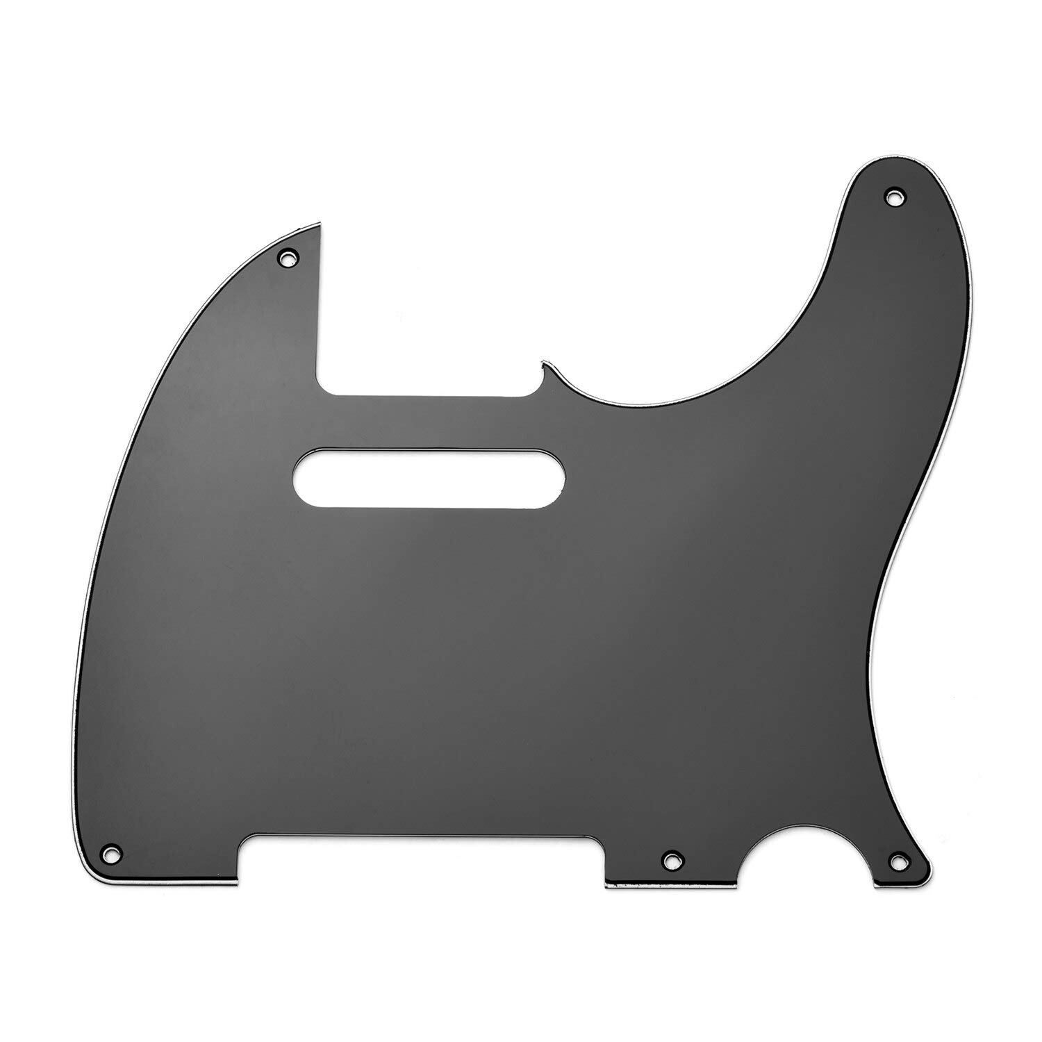 5 Hole TL50S Guitar Pickguard - 3 Ply Black Pickguard Panel for TL Guitars | Perfect for Replacement & Customization | Ideal for DIY Guitar Repair & Upgrades