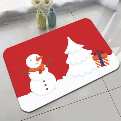 SYTH Merry Christmas Rugs - Festive Xmas Carpet Floor Mat for Home Decor, Kitchen, Living Room, Dining Room & Playroom - Holiday Decorative Rug 3-50 x 80cm - Perfect for Christmas Parties, Gift Exchanges & Cozy Winter Home Decor