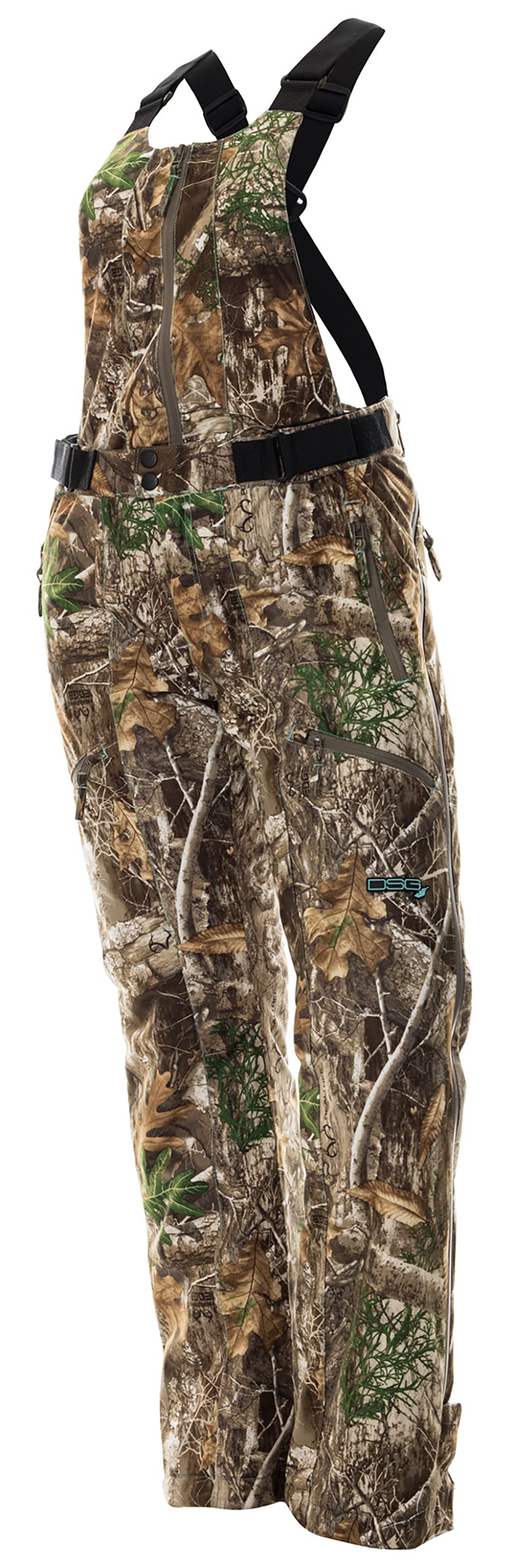 Kylie 5.0 Camouflage Drop Seat Hunting Bibs for Women - DWR Waterproof, 120g Insulated Thin Profile Hunting Pants - Perfect for Cold Weather Hunting & Outdoor Adventures