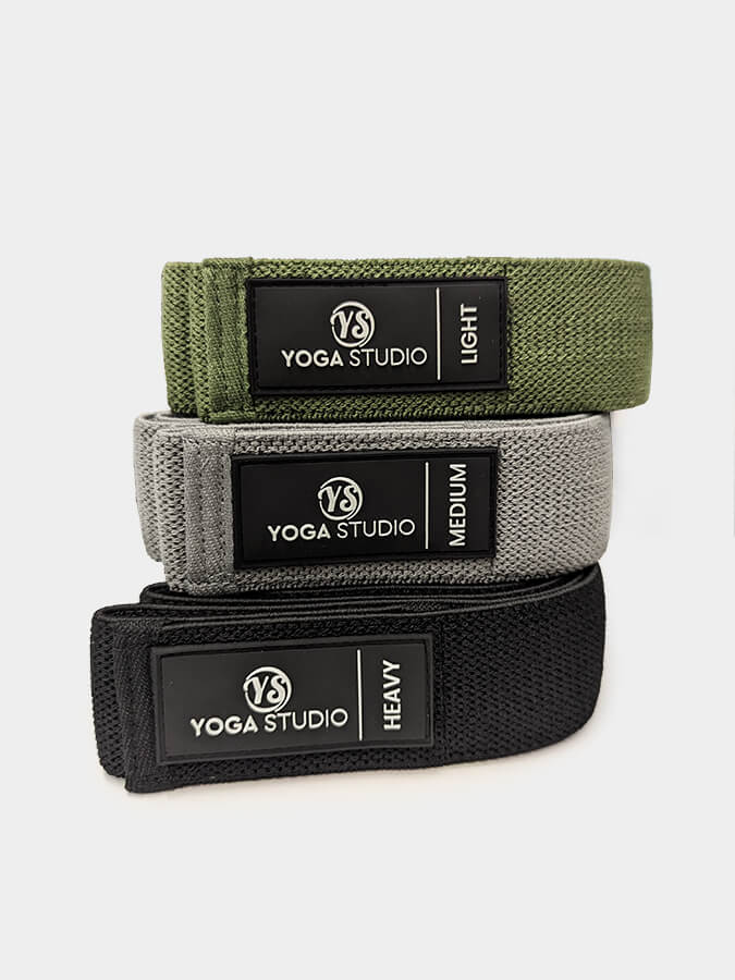 Premium 3-Piece Yoga Resistance Bands Set - Long Loop Fabric Exercise Bands for Stretching, Strength Training & Home Workouts - Ideal for Yoga, Pilates & Fitness Enthusiasts