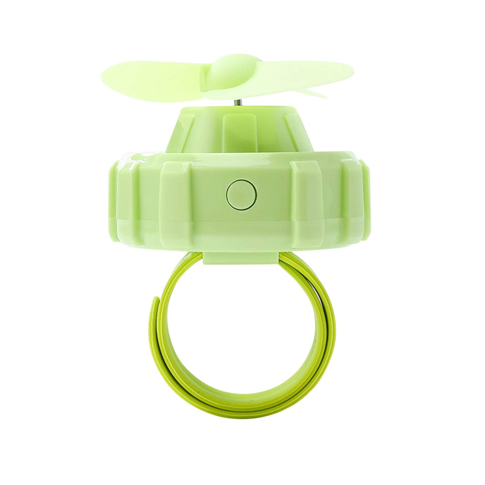 Rechargeable Mini Personal Face Fan - Portable USB Desk Fan for Summer Outdoor, Travel & Office Use (Green, One Size) - Stay Cool Anywhere