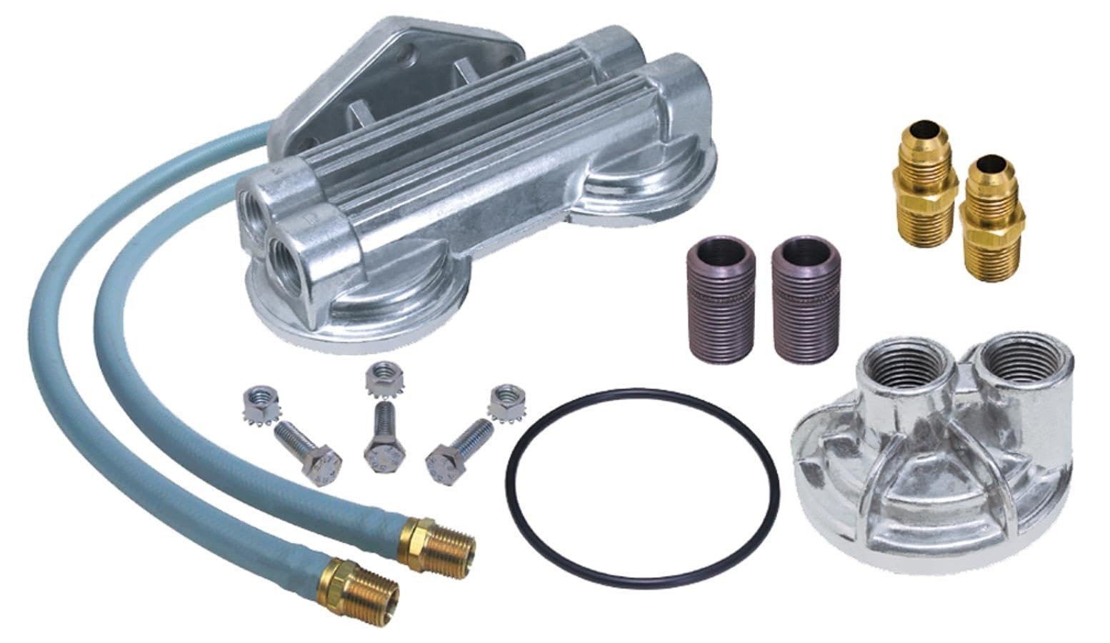 Trans-Dapt Performance 1220 Oil Filter Relocation Kit - Universal Fit for Cars & Trucks - Easy Installation for Improved Engine Maintenance & Oil Changes - Perfect for DIY Mechanics & Performance Upgrades