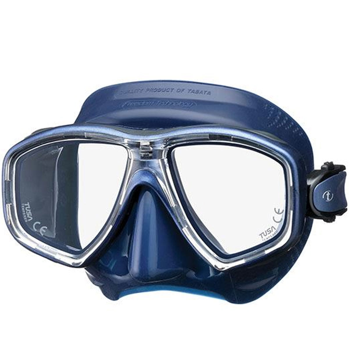 Tusa Ceos Blue Scuba Diving Mask - Anti-Fog, Wide View Snorkeling Gear for Adults & Kids - Perfect for Ocean, Pool, and Beach Adventures