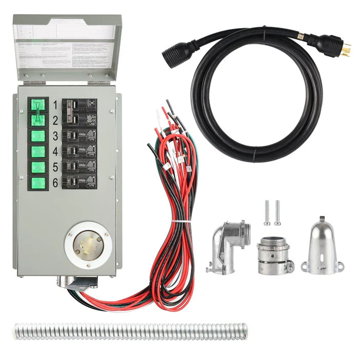 Natures Generator Powerhouse Power Transfer Switch Kit - Reliable Backup Power Solution for Home & Outdoor Use