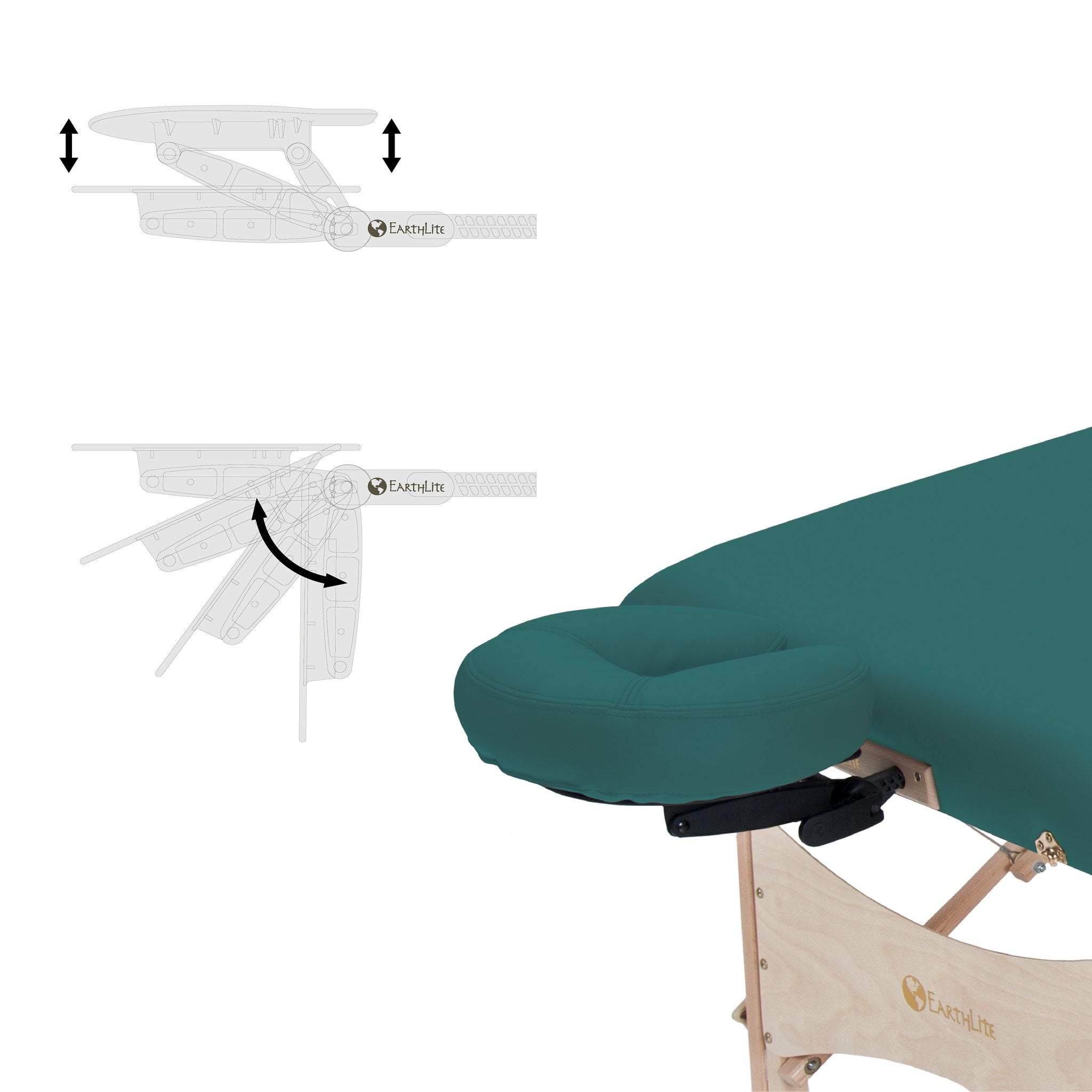 Earthlite Harmony DX Portable Massage Table with Carrying Case - Professional Foldable Massage Bed for Home, Spa & Therapy - Perfect for Therapists & Relaxation