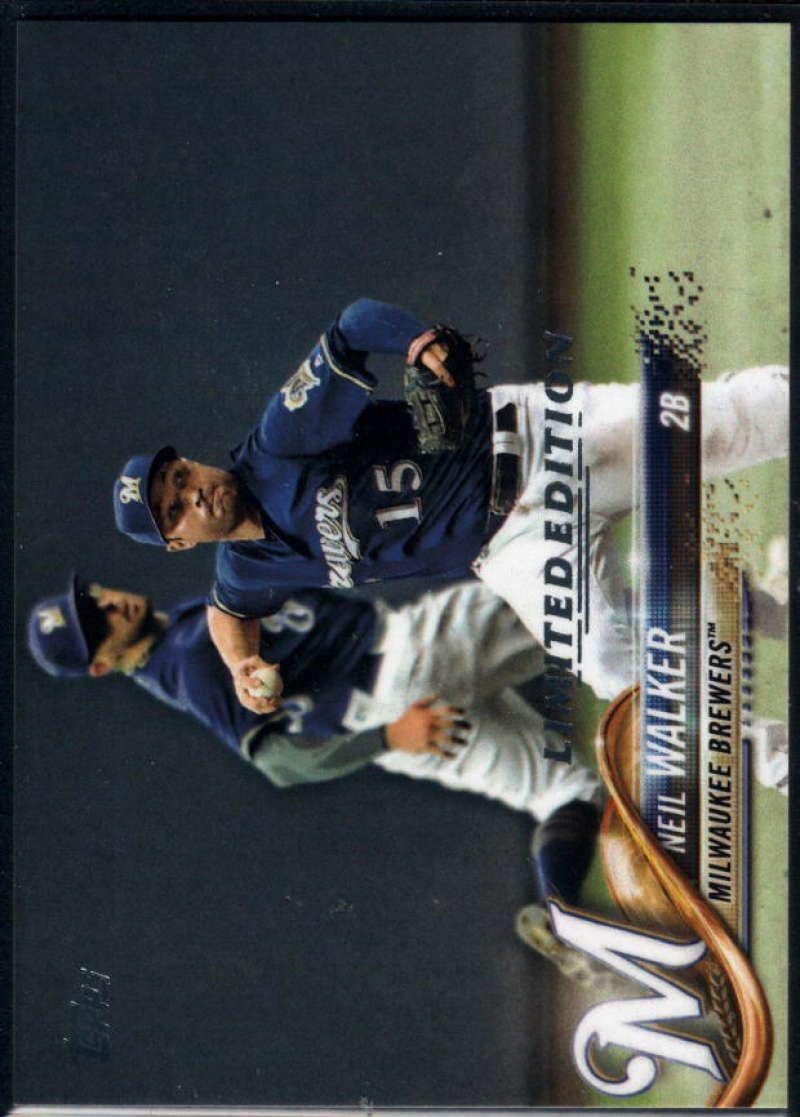 2018 Topps Limited Glossy #268 Neil Walker Milwaukee Brewers Baseball Card - Perfect for Collectors, Sports Memorabilia Fans & Trading Card Enthusiasts
