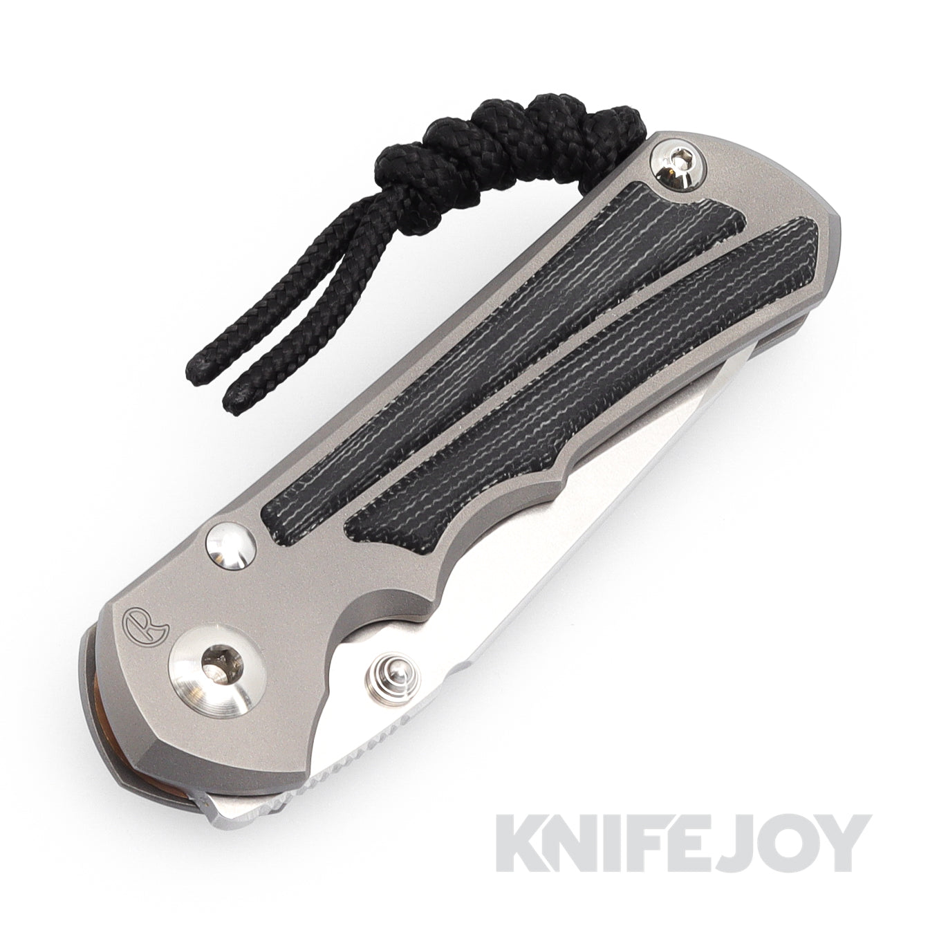 Chris Reeve Small Inkosi Folding Knife - Plain Insingo Magnacut Blade with Glass Blasted Inlay & Black Canvas Micarta Handles | EDC, Outdoor, Camping, Survival Gear