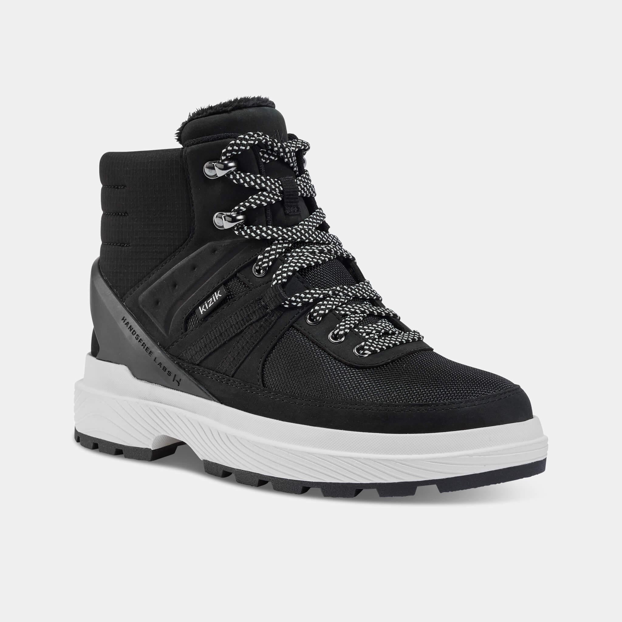 Women's Sierra Black & White Hiking Boots - Waterproof & Lightweight for Outdoor Adventures, Trail Running & Camping