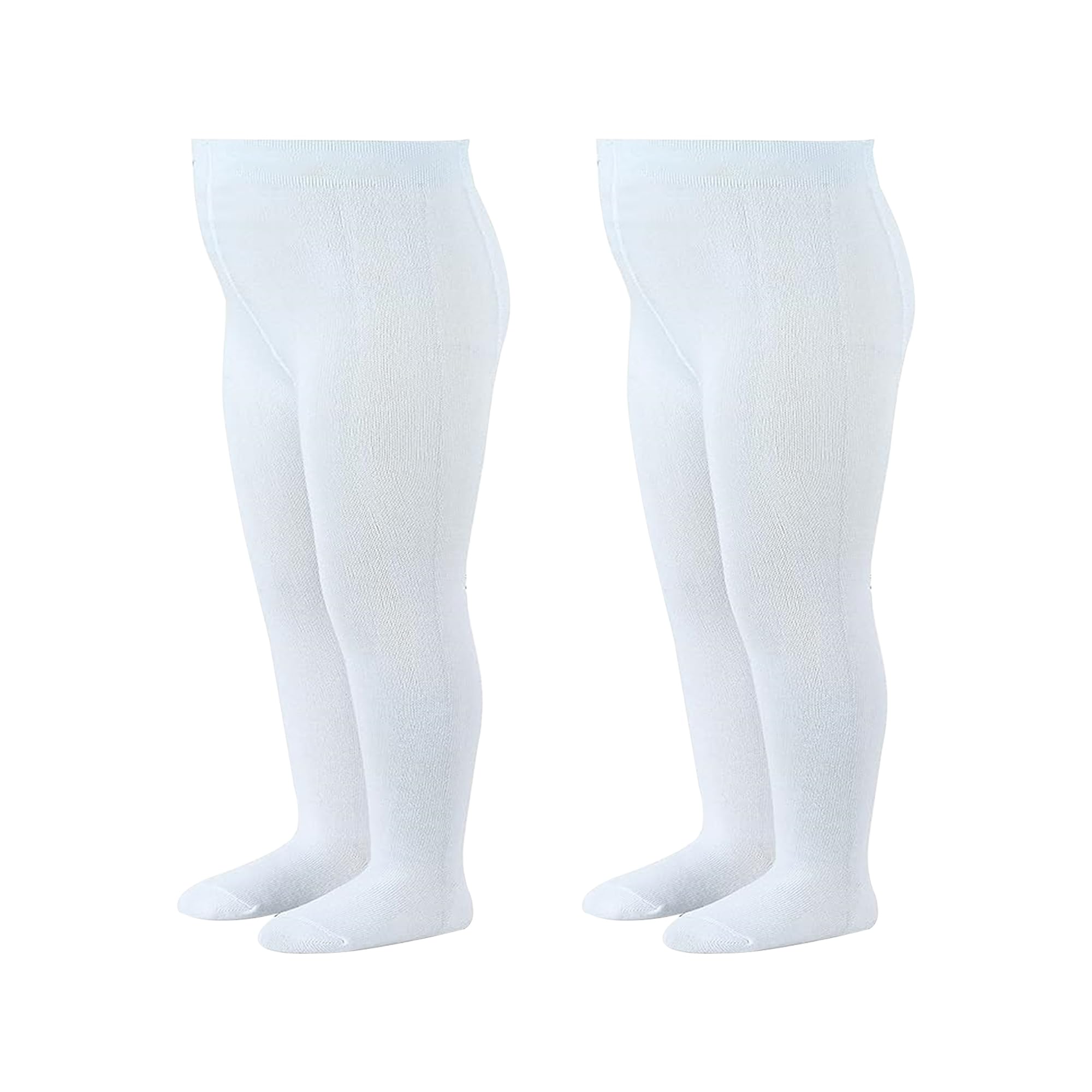 Bistyle Baby Girls Tights - Thick Warm Leggings, Soft Organic Cotton Stockings for Newborn Infant Toddler (2 Pack) | Perfect for Winter Outfits, Playtime & Nursery Comfort