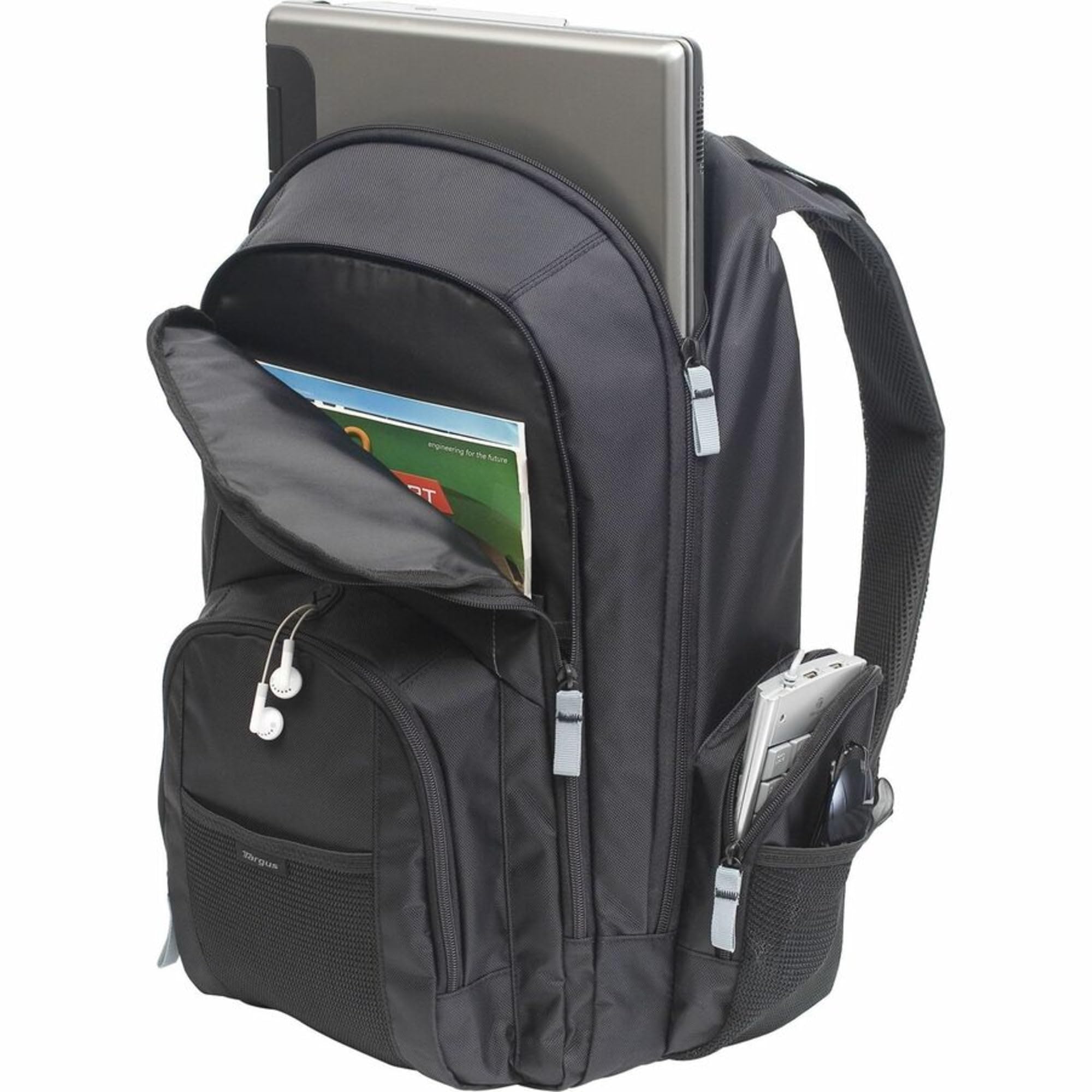 Targus Groove 17-inch Water Resistant Laptop Backpack for Men & Women - Durable Travel Backpack for Work, School & Commuting - Black (CVR617)