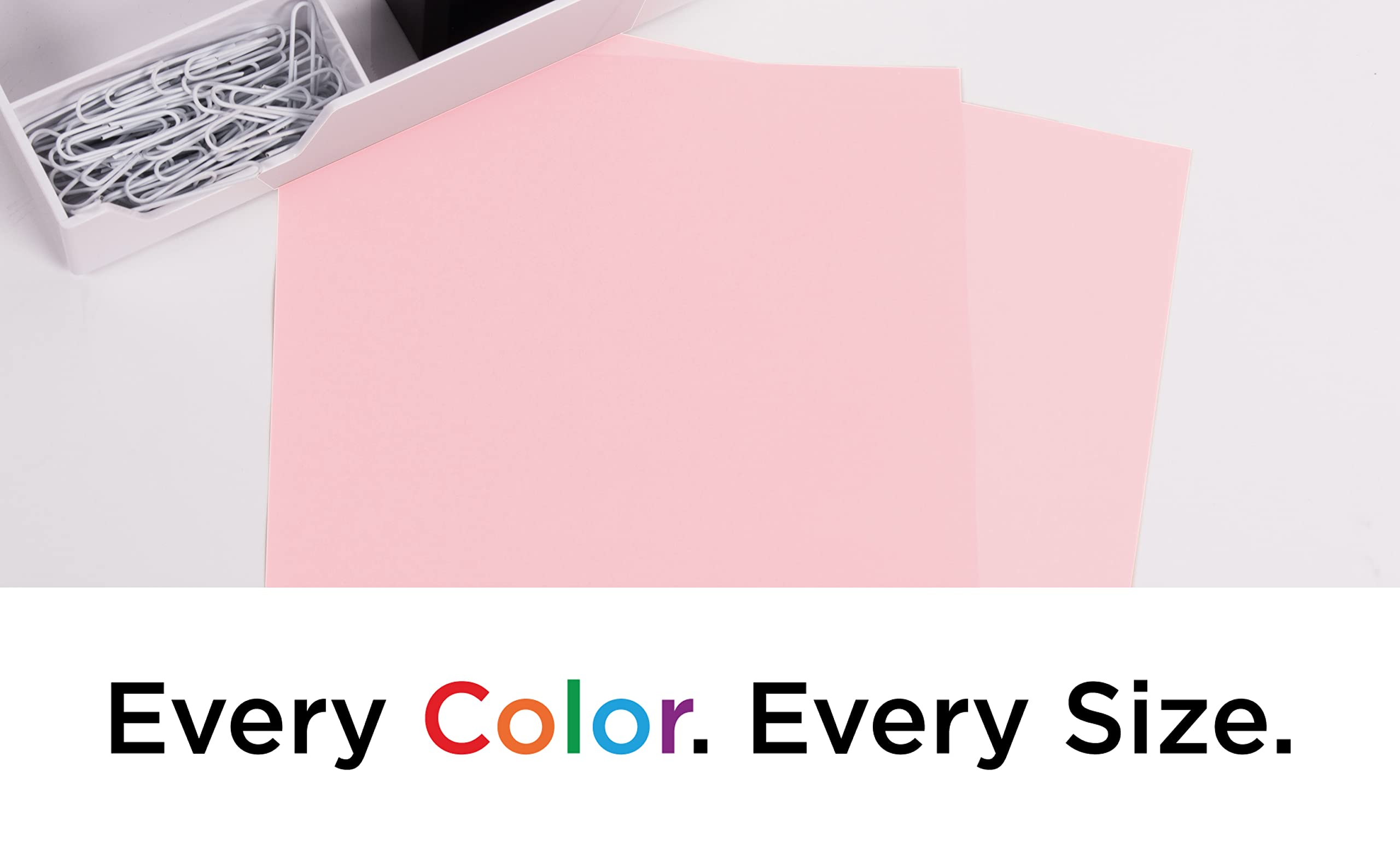 JAM PAPER 80lb Cardstock 8.5x14 - 250 Sheets Baby Pink for Crafting