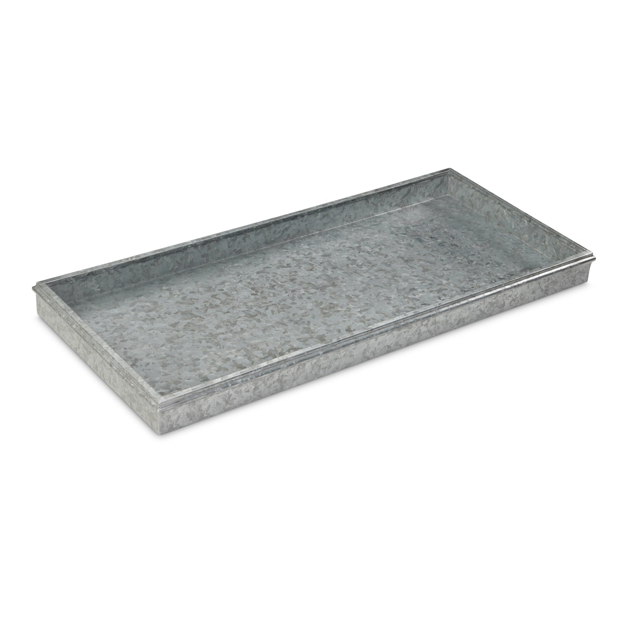 Durable Galvanized Steel Multi-Purpose Boot Tray for Entryway, Mudroom & Garage - Non-Slip Shoe Organizer Mat for Wet & Dirty Footwear