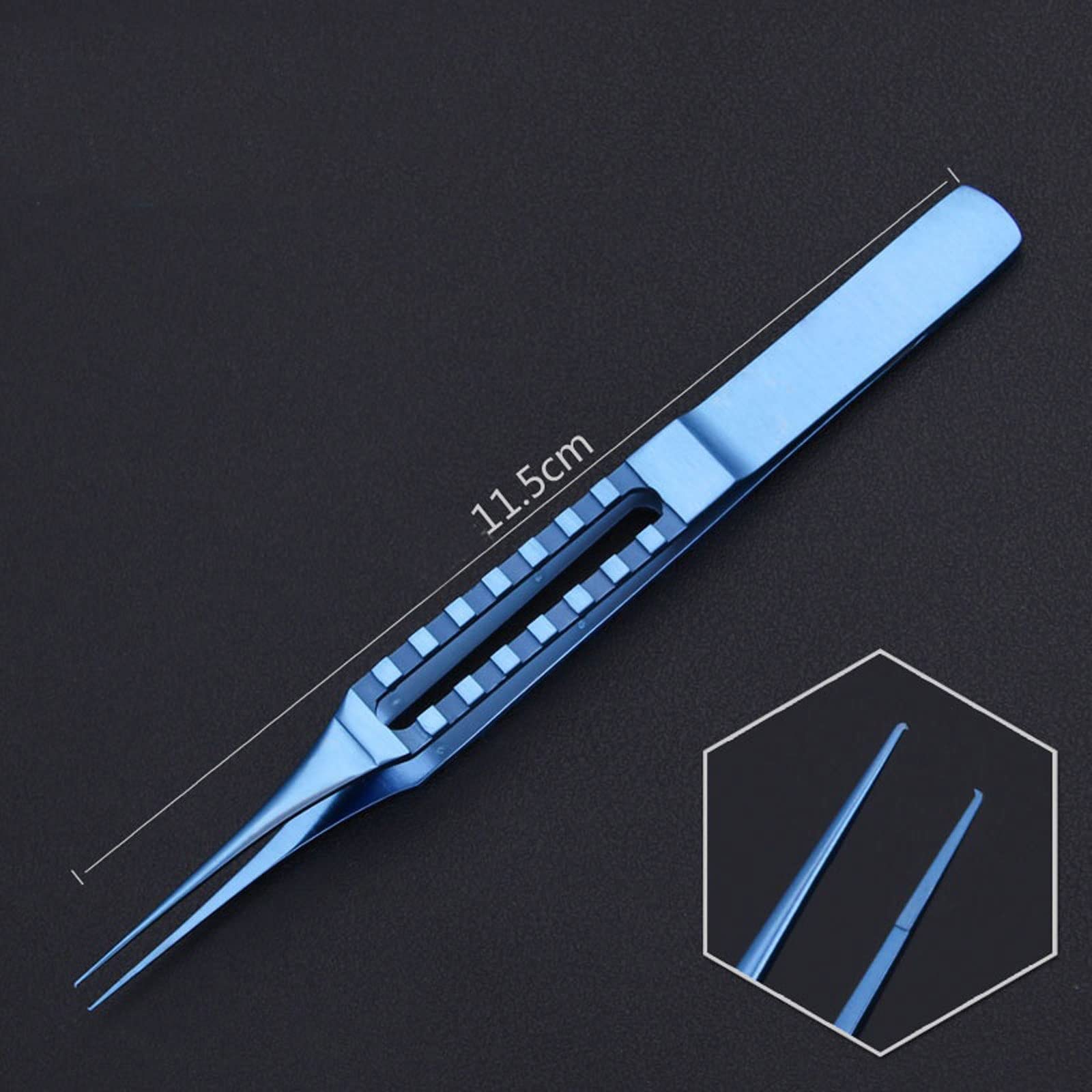 Professional Titanium Alloy Hair Transplant Tweezers - Precision Hair Follicle Grafting & Removal Tools for Eyebrow Shaping & Beard Transplant (Perfect for Home Use & Salon Professionals)