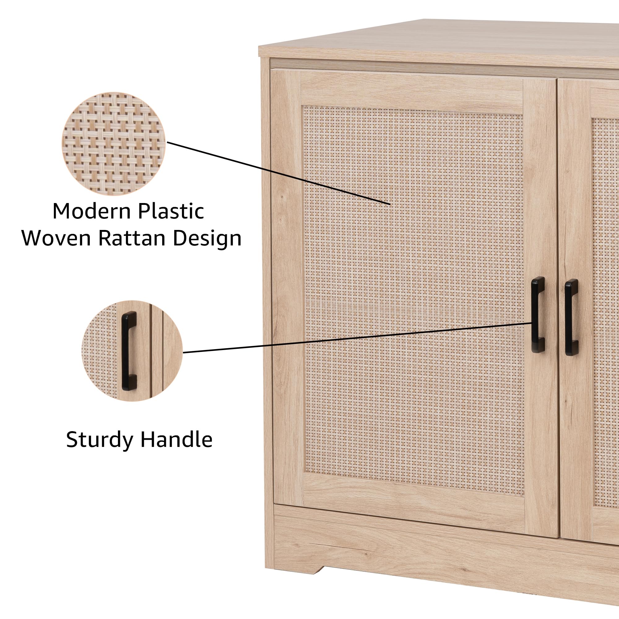 Unipaws 30-50 Gallon Aquarium Stand with Storage Cabinet - Sturdy Wooden Fish Tank Stand for Turtle Tanks, Reptile Terrariums & Home Aquariums - Perfect for Living Room, Office or Classroom Decor