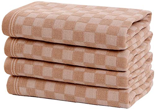 OriginalClub 4-Piece Natural Cotton Bath Towel Set - Hypoallergenic Face & Hand Towels (34x74cm) for Women, Baby & Pregnancy Care | Soft Washcloths for Bathing, Spa & Nursery Use