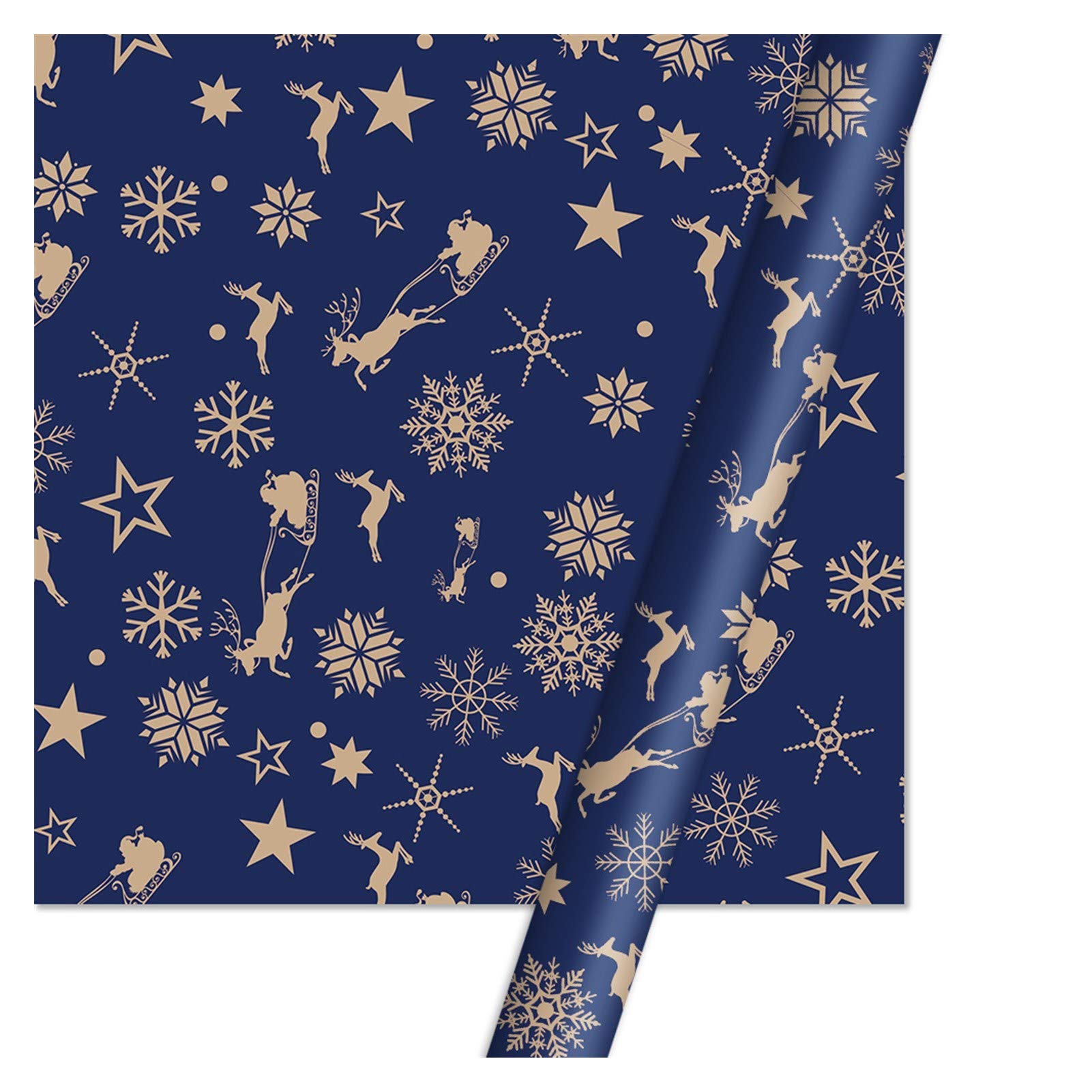 Christmas Wrapping Paper with Snowman & Tree Design - Festive Holiday Gift Wrap for Presents, Crafts, and Decorations | DUOER Premium Quality Packing Paper (Color Option 2) - Perfect for Christmas Gifts, Party Favors, and DIY Holiday Crafts