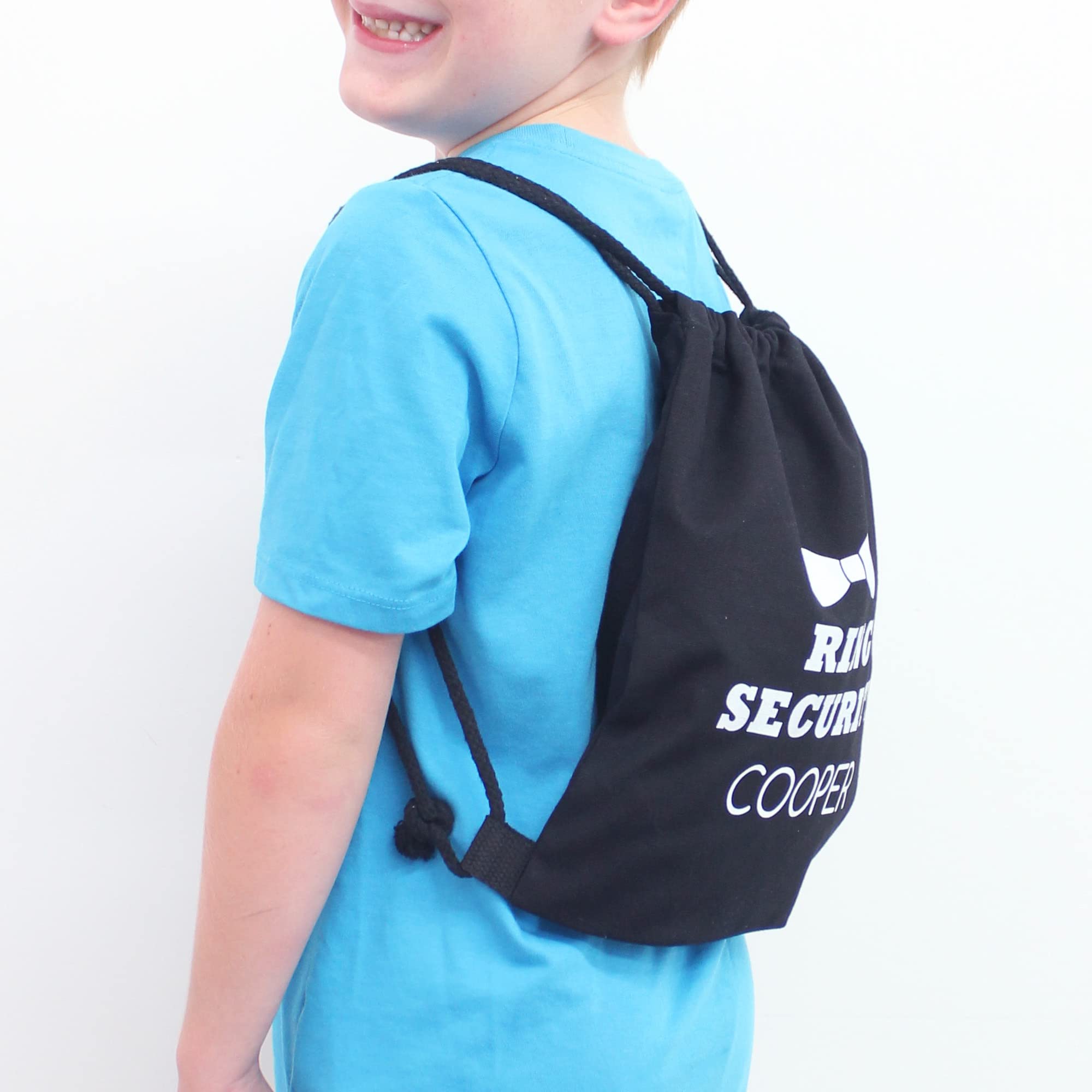 Personalized Ring Bearer Backpack - Engraved Ring Security Bag for Wedding Proposal - Perfect Ring Bearer Gift for Boys & Girls - Ideal for Weddings, Proposals & Special Occasions