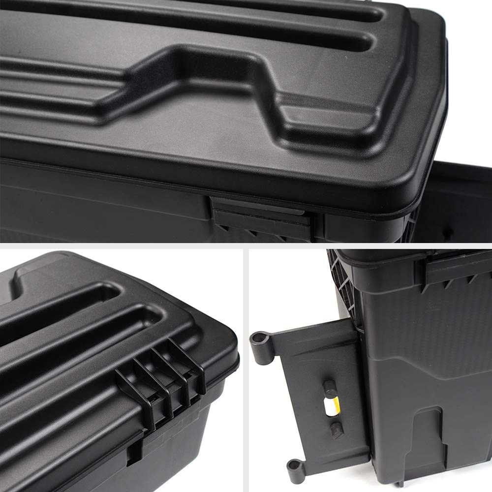 Lockable Truck Bed Tool Box for Ford F150 2015-2020 | Right Passenger Side Storage Organizer | Durable Cargo Management for Camping & Work Tools