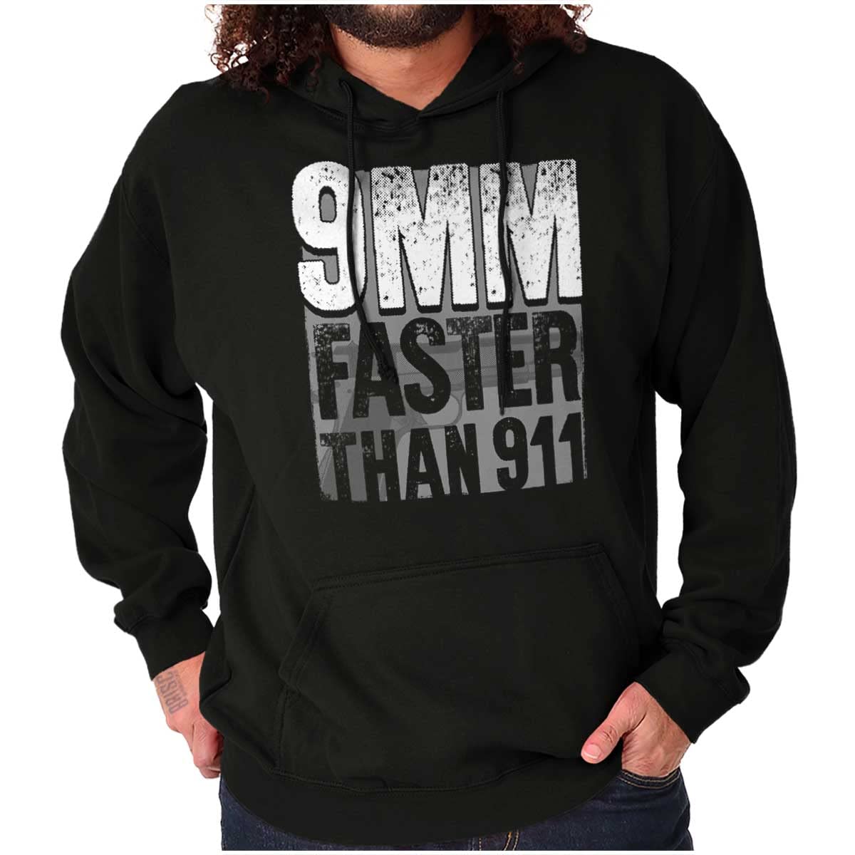 Brisco Brands 2nd Amendment Pro Right Bear Arms 2A Hoodie - Patriotic Unisex Pullover Sweatshirt for Men & Women - Perfect for Gun Rights Rallies & Outdoor Activities