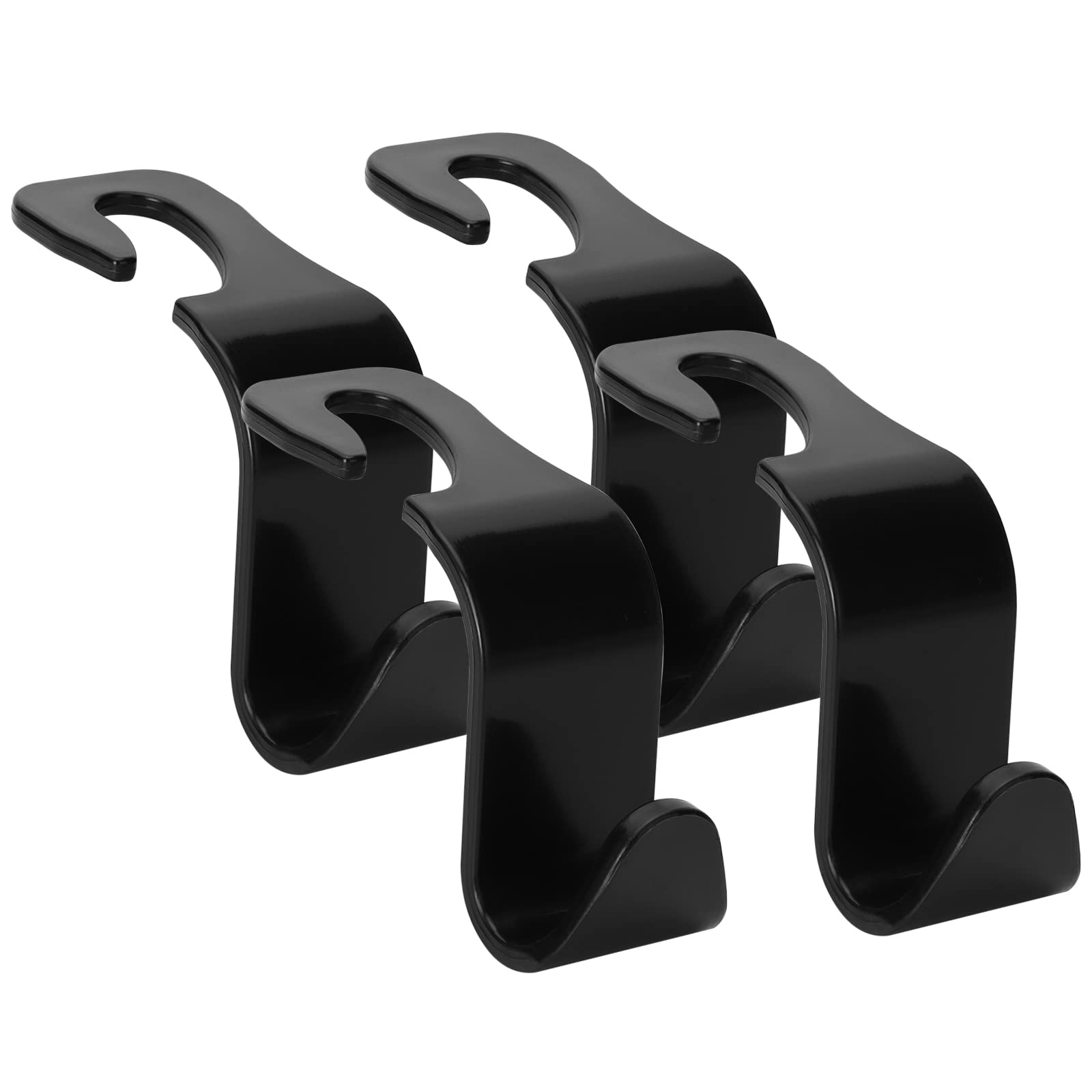 Soleebee 4 Pack Universal Car Headrest Hook - Durable Auto Seat Hanger for Back Seat Storage Organizer, Perfect for Road Trips and Daily Commute