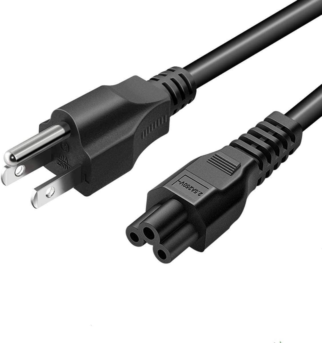 6FT 3 Prong AC Power Cord Cable for HP Dell Lexmark Printers & CRT Monitors - Replacement Power Supply for Office & Home Electronics