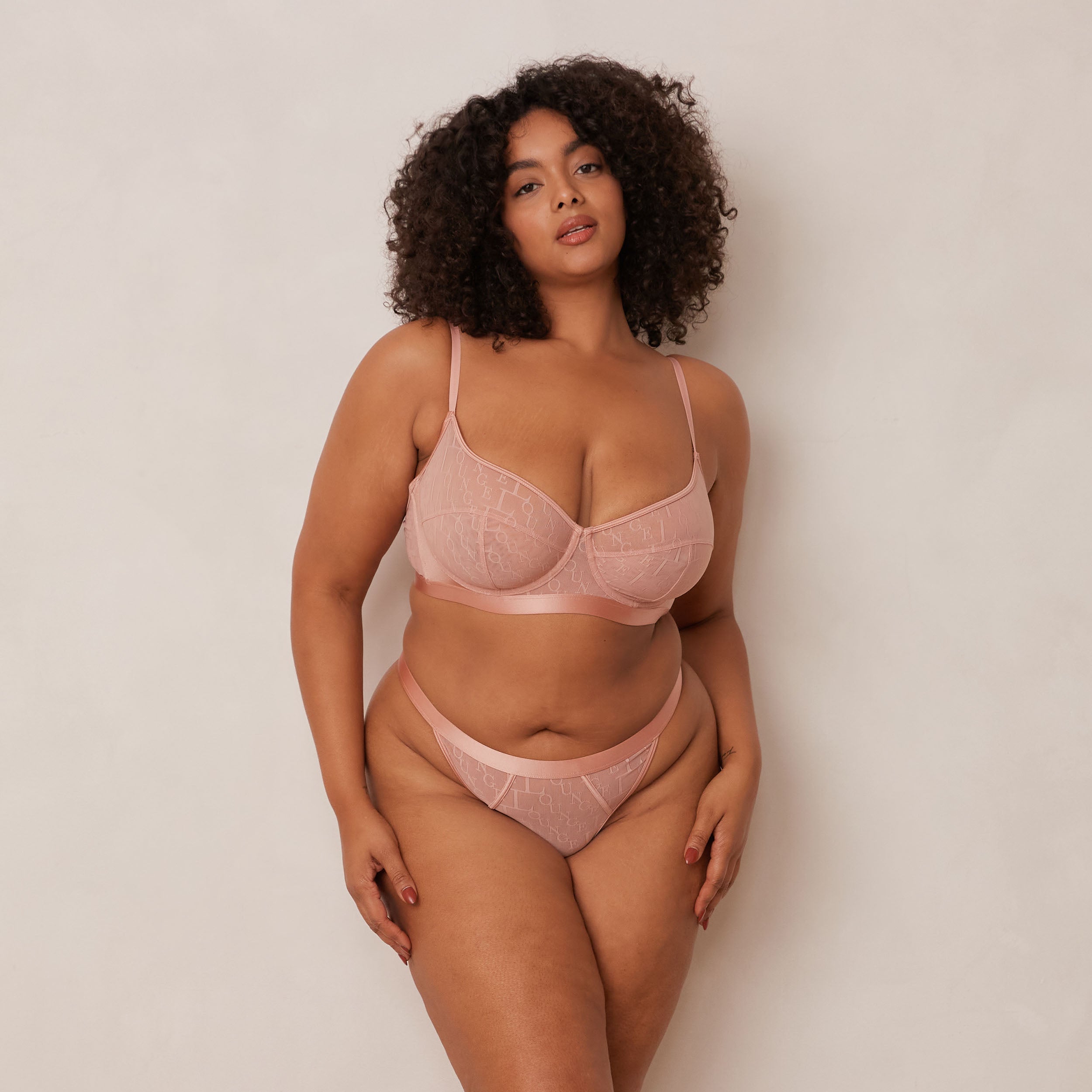 Stylish Pink Balcony Bra - Comfortable Lingerie for Women | Perfect for Lounging, Yoga & Relaxation at Home