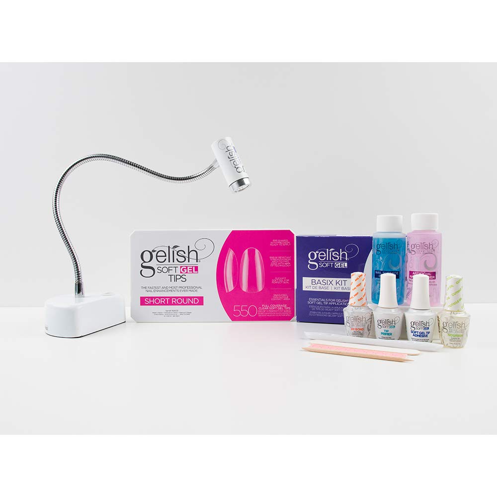 Gelish Soft Gel Nail Polish Bundles - Soak Off Gel Manicure Kit for Salon & Home Use - Long Lasting, High Shine, Easy Application - Perfect for DIY Nails, Gifts & Professional Nail Artists