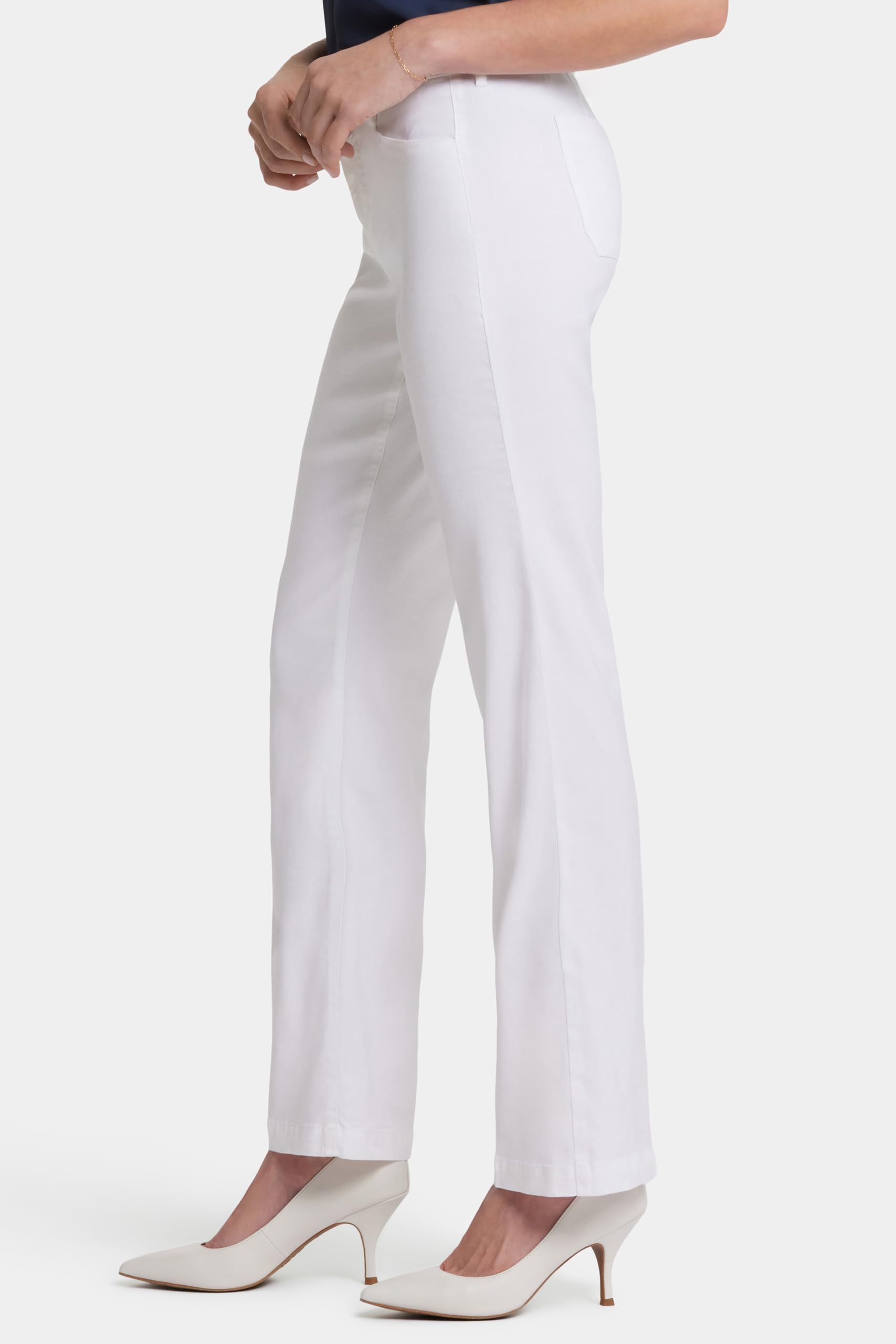 NYDJ Women's Stretch Linen Pants - Comfortable Slim Fit Trousers for Work, Office & Casual Wear | Perfect for Business Professional & Everyday Outfits